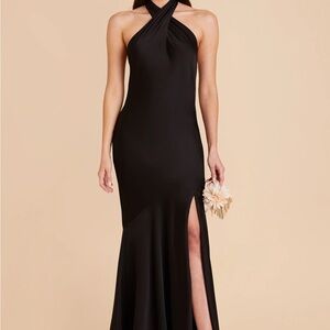 Birdy Grey Stephanie Matte Strapless Black Dress